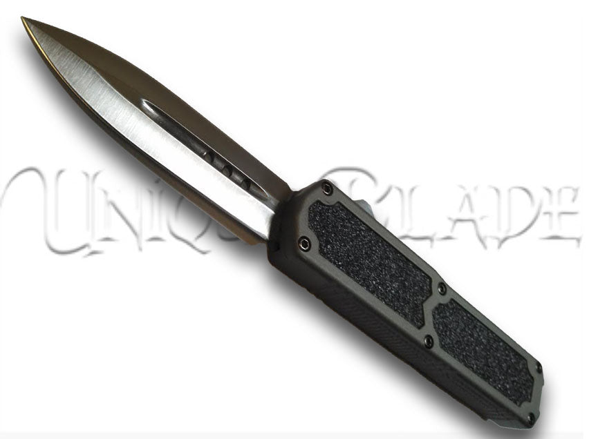 Titan otf automatic switchblade out the front knife - Grey