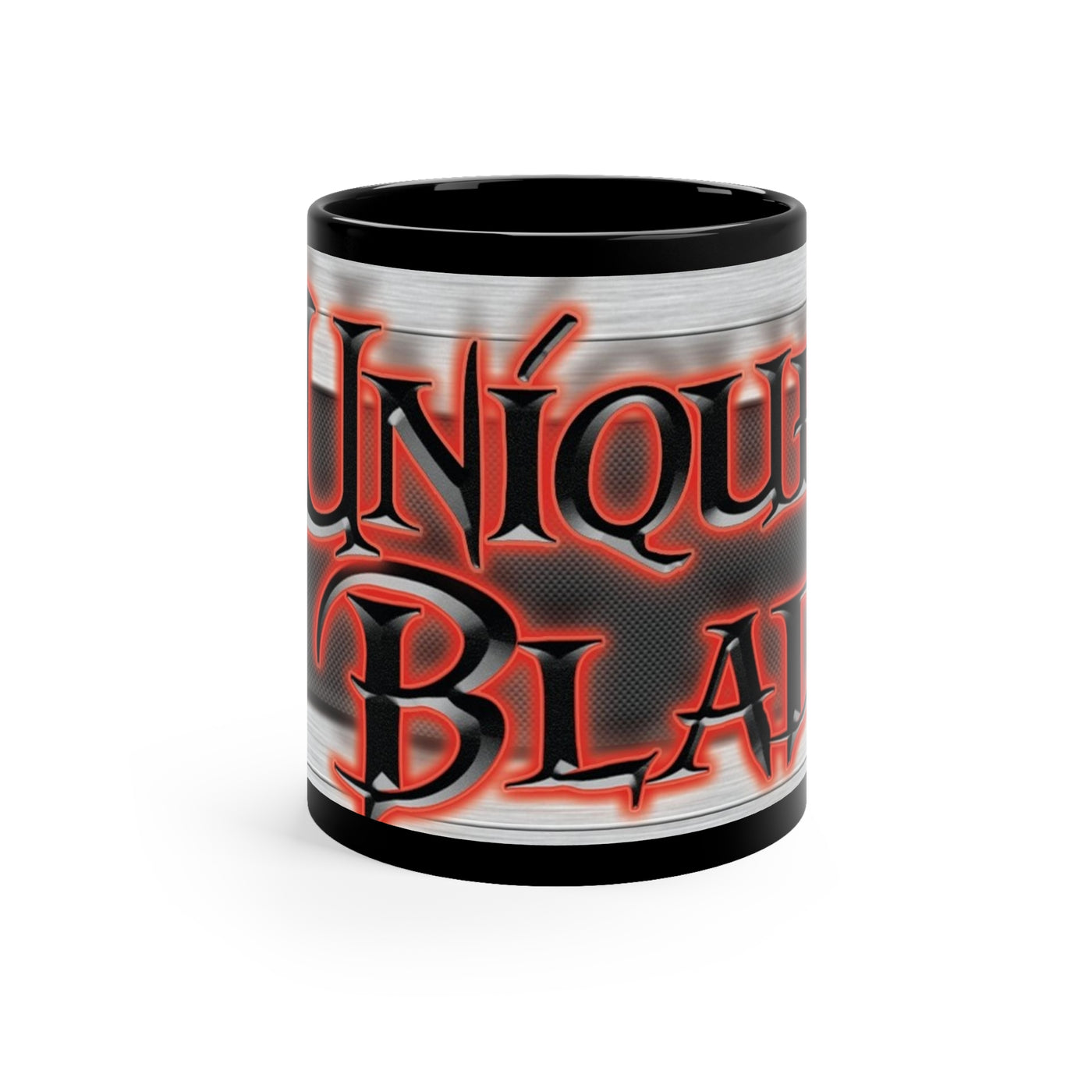  11oz Black Mug - Standard-sized black ceramic mug suitable for beverages, ideal for daily use or personalized gifting