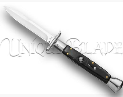 AKC Swinguard 10" Auto Italian Bayonet Stiletto Sim Dark Horn