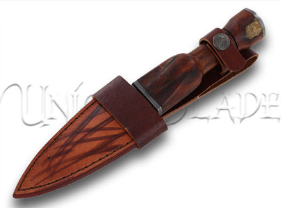 Abundant Utility Sgian Dubh Knife Dagger with Genuine Leather Sheath