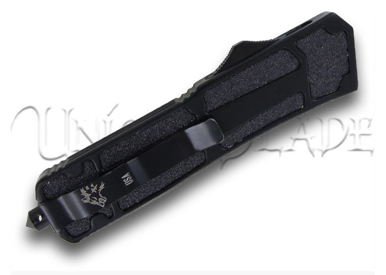 Automatic Titan Black OTF Dual Action Knife