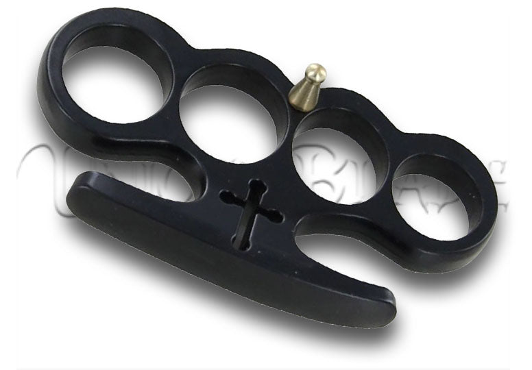 Cardinal Revenge Black Buckle Knuckle Paperweight