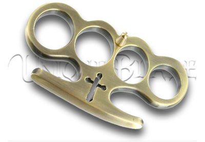 Cardinal Revenge Brass Buckle Knuckle Paperweight: A sturdy and stylish brass knuckle paperweight, seamlessly blending utility and a unique design for a touch of strength and sophistication.