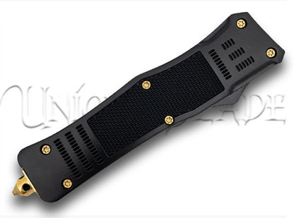 Covered in Gold Deluxe Automatic Dual Action OTF Knife