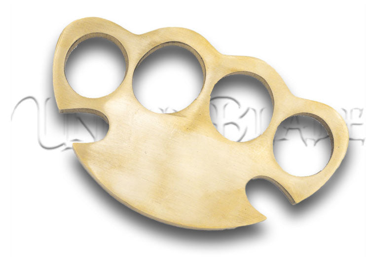 Hard Stop Four Finger Paperweight 100% Brass Knuckle