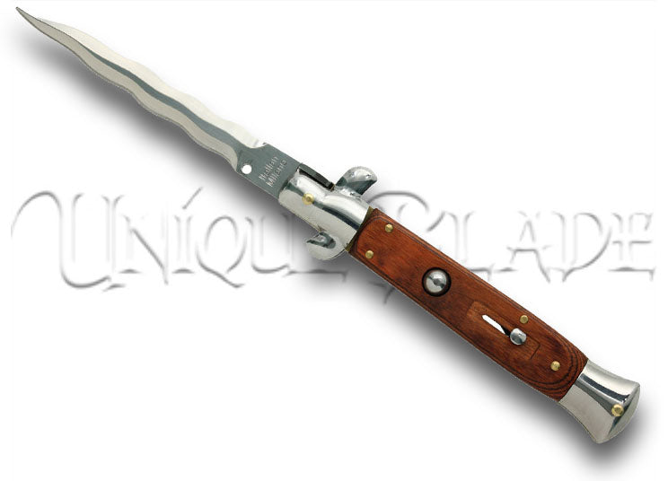 IL Grande Italian Milano Stiletto Rosewood Kriss Automatic Knife