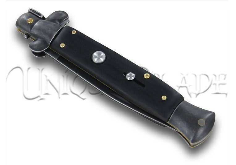 Italian Dark Secrets Stainless Steel Automatic Stiletto Knife