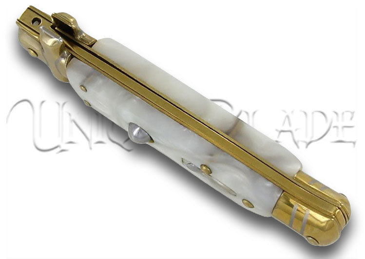 Italian Milano Marble Slab Automatic Stiletto
