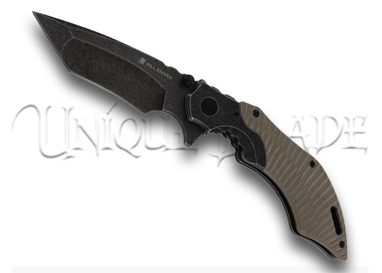 KILL KNIVES™ Bad Company Ball Bearing Spring Assisted Tanto Blade Pocket Knife