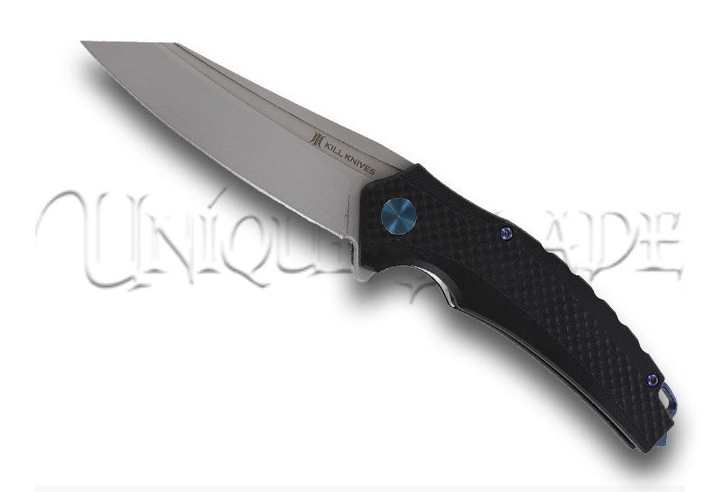 KILL KNIVES™ Tranquilize Ball Bearing Spring Assisted D2 Blade G10 Handle Pocket Knife