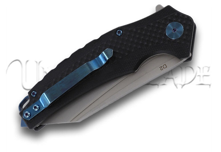 KILL KNIVES™ Tranquilize Ball Bearing Spring Assisted D2 Blade G10 Handle Pocket Knife