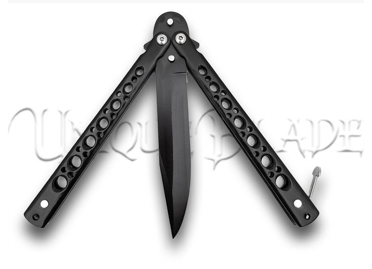 King’s Thorn Balisong Butterfly Knife Flipper Knife Twilight Black