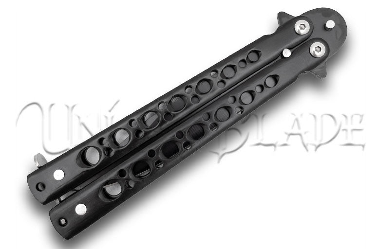 King’s Thorn Balisong Butterfly Knife Flipper Knife Twilight Black