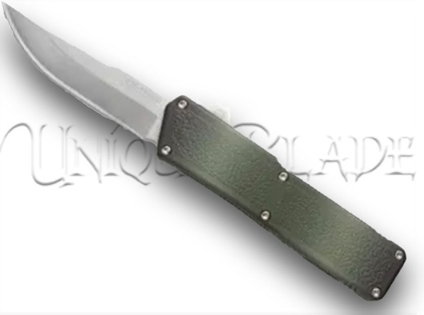 Lighting Camo OTF Automatic Knife - Satin - Plain Blade