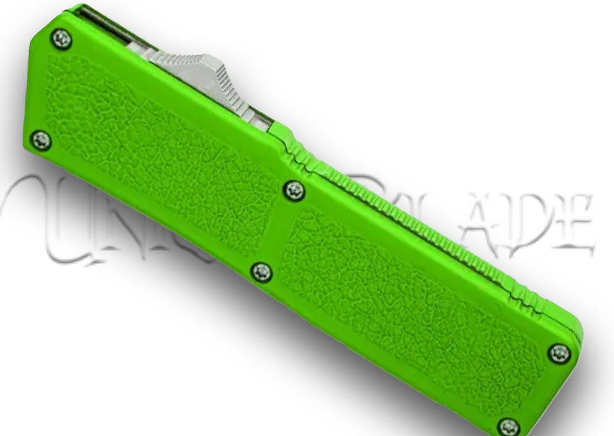 Lightning Green OTF Automatic Knife - Two-Tone Plain