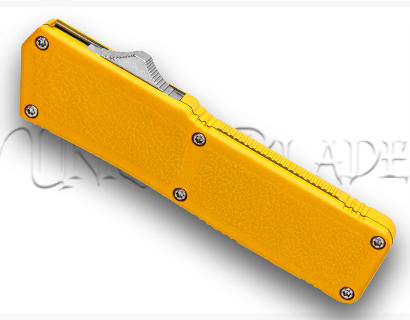Lightning Yellow OTF Automatic Knife - Two-Tone Plain