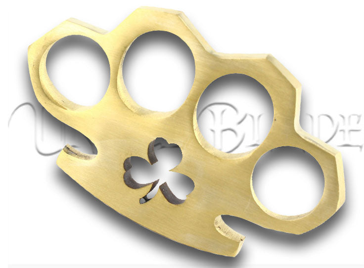 Lucky Punch 100% Pure Brass Knuckle Duster Novelty Paper Weight Knuckles