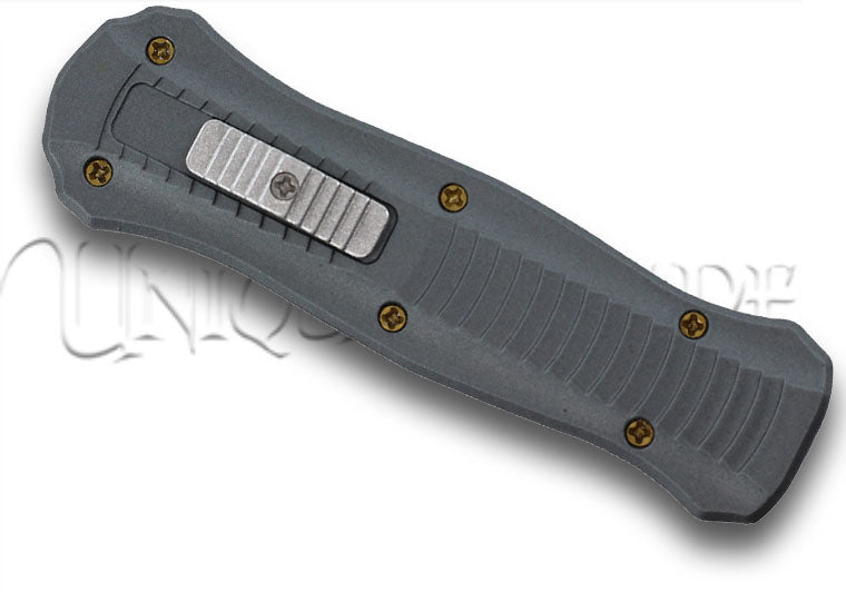 Metal Of Honor Compact Damascus Steel Automatic OTF Knife