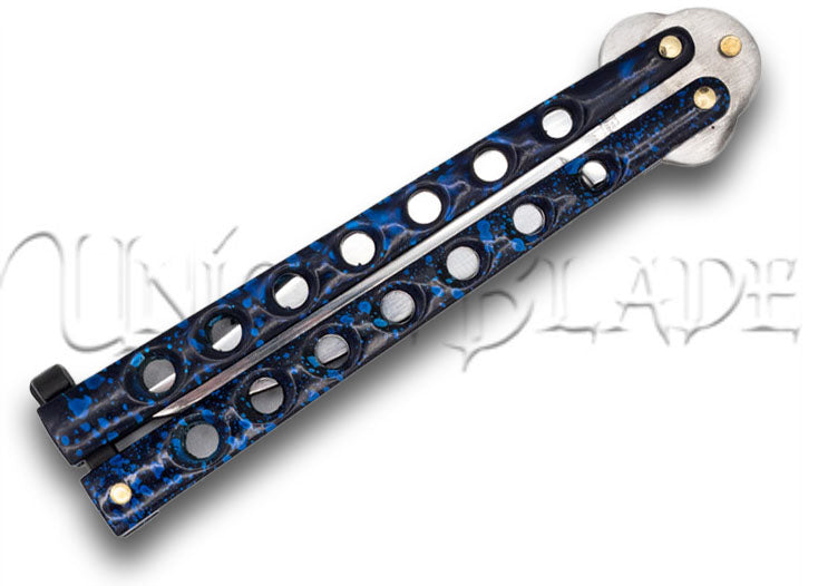 Off the Deep End Stainless Steel Balisong Fanning Knife