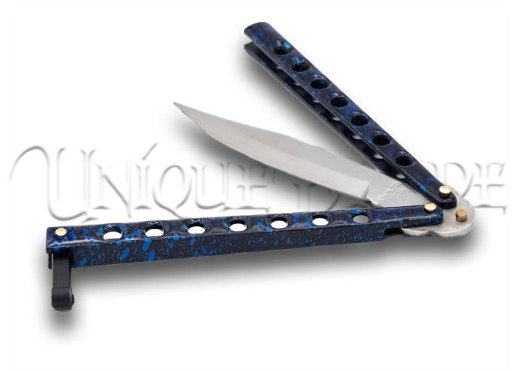 Off the Deep End Stainless Steel Balisong Fanning Knife