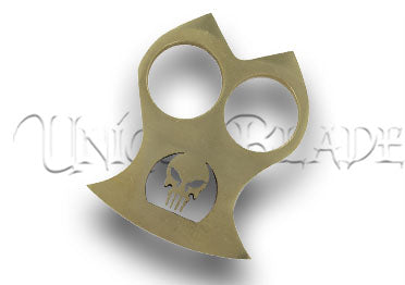 Otherworldly Enemy Two Finger 100% Pure Brass Knuckle Paper Weight Accessory
