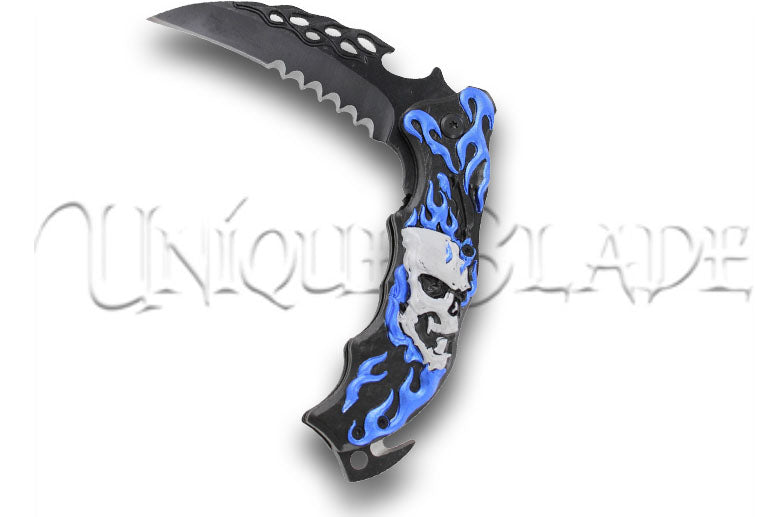 Sinister Savagery Spring Assisted Emergency Pocket Knife