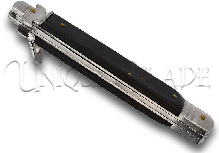 Sleepwalker Damascus Steel Automatic Lever Lock Stiletto Knife