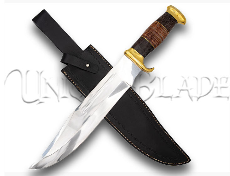 Sunup Trailing Clip Point Full Tang Large Medium Game Stainless Steel Hunting Knife