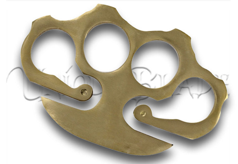 Take A Hint Knucklip 100% Solid Brass Knuckle Key Ring Belt Clip