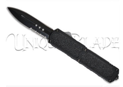 Titan Black OTF Automatic Knife - Dagger Black Serr