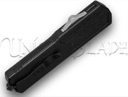 Titan Black OTF Automatic Knife - Dagger Satin Serr