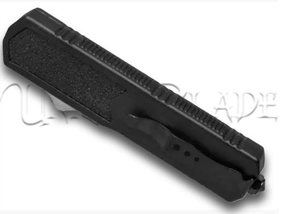Titan Black OTF Automatic Knife - Tanto Black Serr
