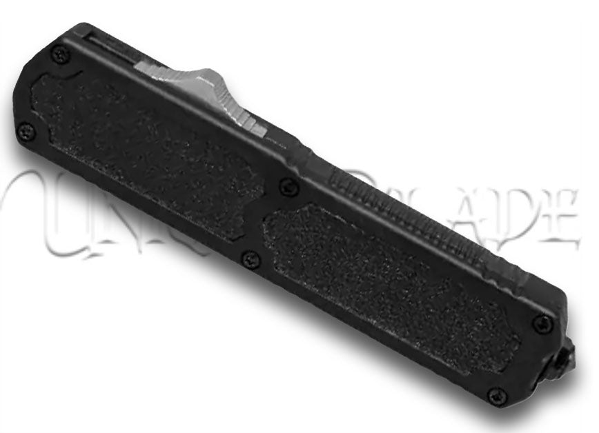 Titan Black OTF Automatic Knife - Tanto Satin Serr