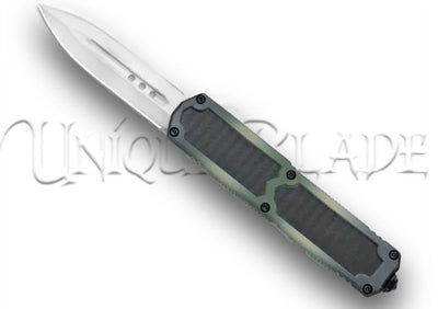 Titan Camo OTF Automatic Knife - Dagger Satin Plain