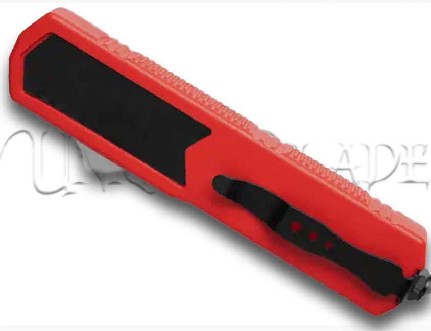 Titan Red OTF Sim Carbon Fiber Automatic Knife - Dagger Black