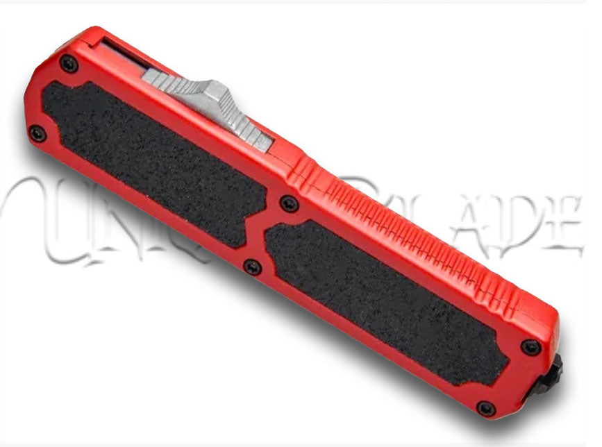 Titan Red OTF Automatic Knife - Dagger Black Serr
