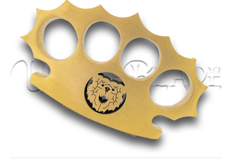 Walk on the Wired Side 100% Pure Brass Knuckle Paper Weight Accessory - Bear Design