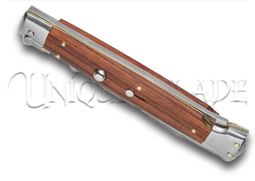 Frank B. 11" Cocobolo Italian Stiletto Swinguard Automatic Knife - Dagger