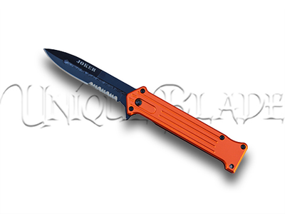 Joker Spring Assisted Knife in Orange: Unleash Vibrant Style and Swift Functionality – Elevate Your Everyday Carry with a Pop of Color.