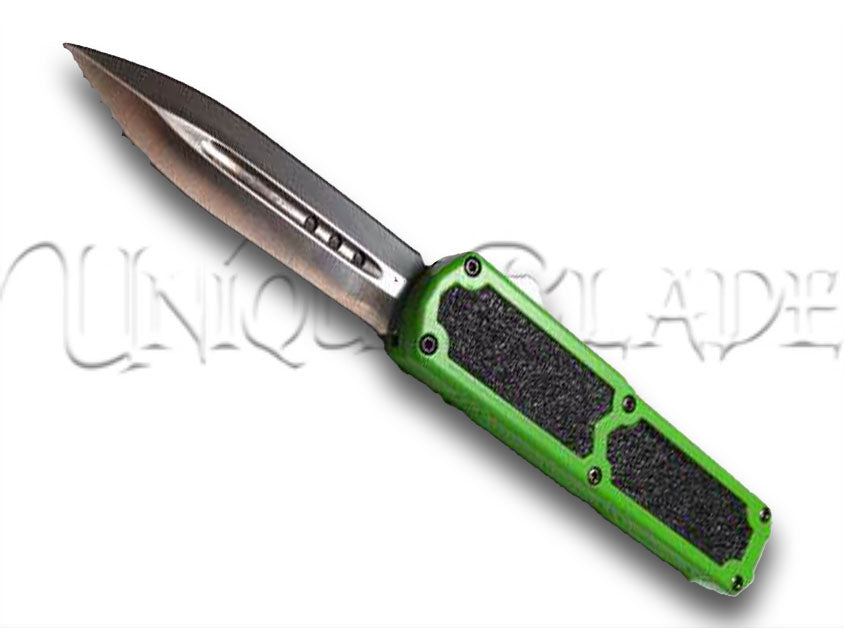 Titan otf automatic switchblade out the front knife - Green
