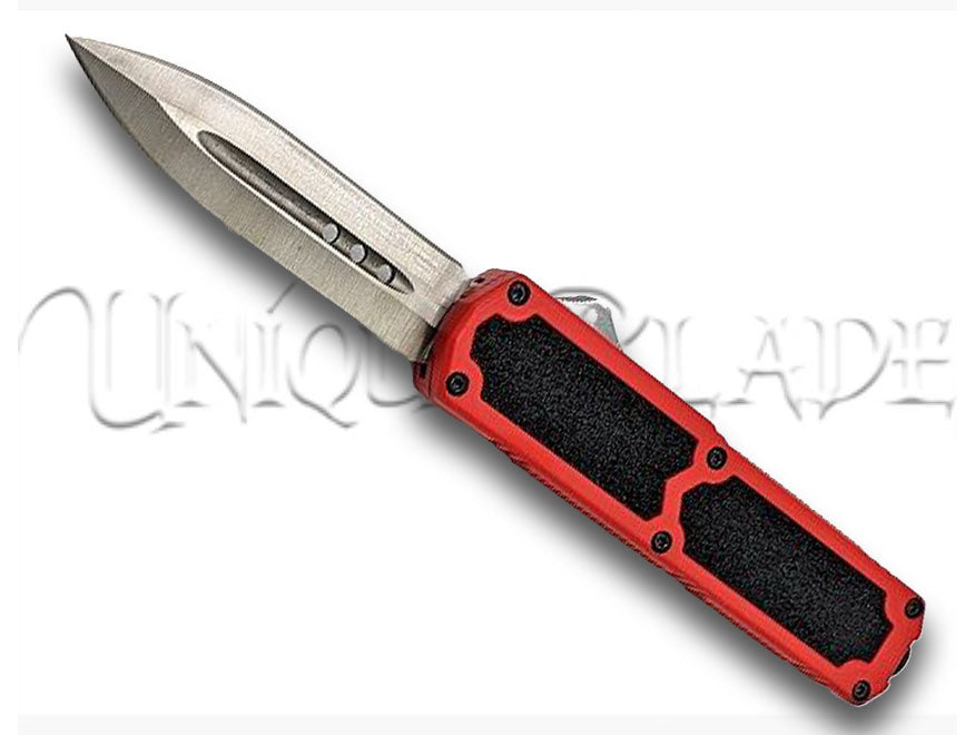 Titan otf automatic switchblade out the front knife - Red